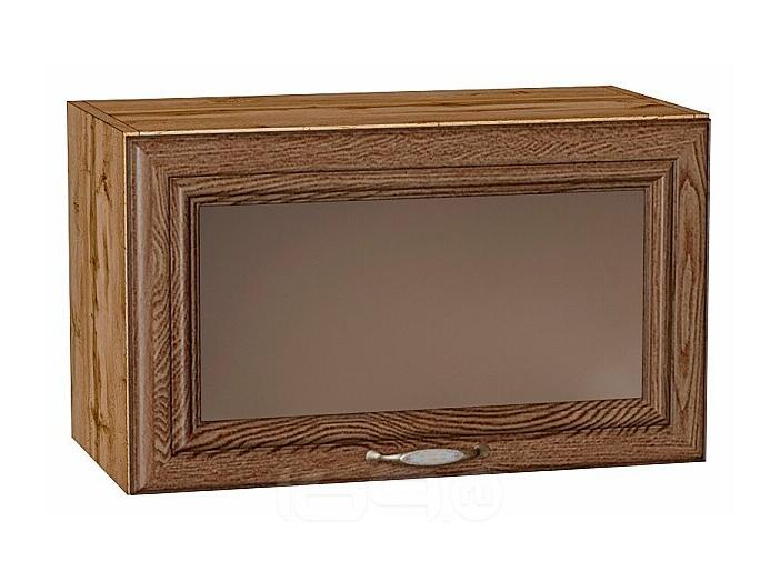 Шкаф верхний горизонтальный остекленный Шале Brown Dreamline Дуб Вотан 358*600*320