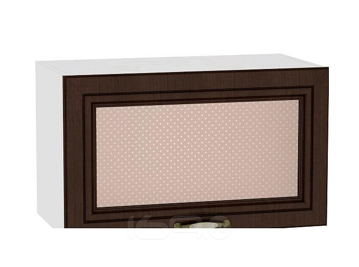 Шкаф верхний горизонтальный остекленный Шале ВГ 600 Thermo Oak-Белый