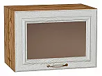 Шкаф верхний горизонтальный остекленный Шале White Dreamline Дуб Вотан 358*500*320