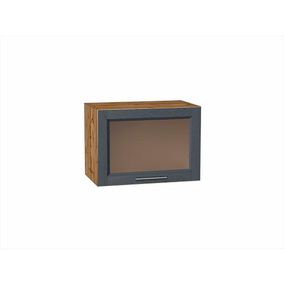 Шкаф верхний горизонтальный остекленный Сканди Graphite Softwood Дуб Вотан 358*500*320