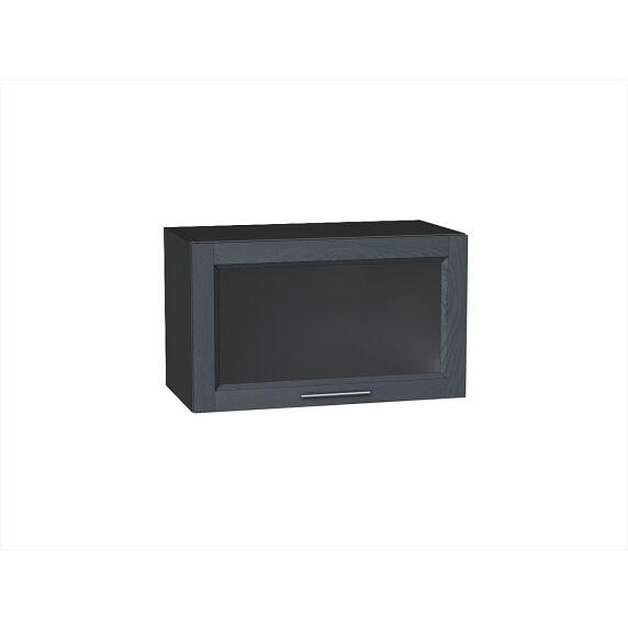 Шкаф верхний горизонтальный остекленный Сканди Graphite Softwood Graphite 358*600*320