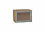 Шкаф верхний горизонтальный остекленный Сканди Grey Softwood Дуб Вотан 358*500*320