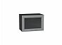 Шкаф верхний горизонтальный остекленный Сканди Grey Softwood Graphite 358*500*320