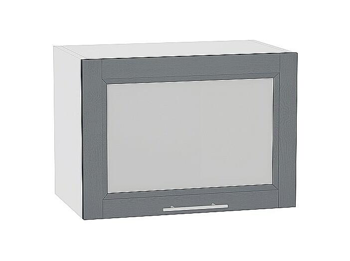 Шкаф верхний горизонтальный остекленный Сканди ВГ 500 Graphite Softwood-Белый
