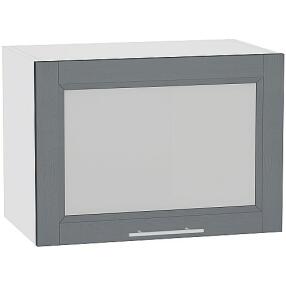 Шкаф верхний горизонтальный остекленный Сканди ВГ 500 Graphite Softwood-Белый