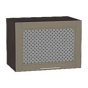 Шкаф верхний горизонтальный остекленный Сканди ВГ 500 Cappuccino Wood-Венге