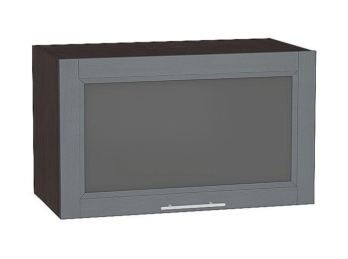 Шкаф верхний горизонтальный остекленный Сканди ВГ 600 Graphite Softwood-Венге