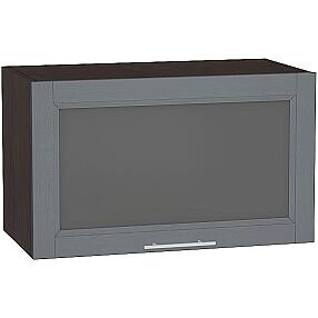 Шкаф верхний горизонтальный остекленный Сканди ВГ 600 Graphite Softwood-Венге