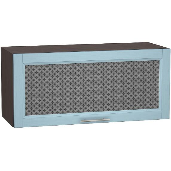 Шкаф верхний горизонтальный остекленный Сканди ВГ 800 Sky Wood-Венге