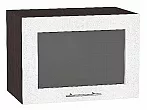 Шкаф верхний горизонтальный остекленный Валерия-М Белый металлик Graphite 358*500*318