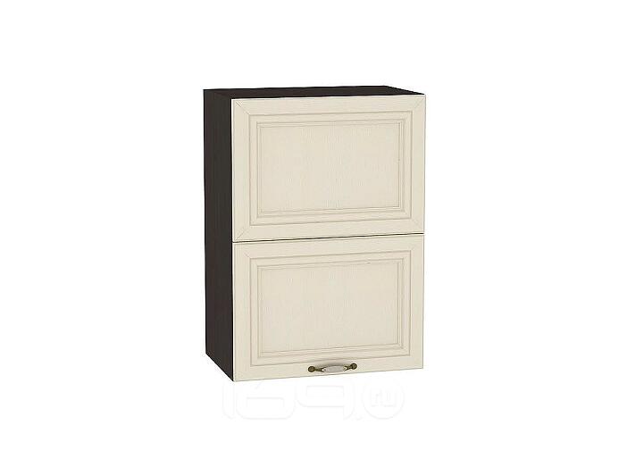 Шкаф верхний горизонтальный Шале с подъемным механизмом ВГ 501 Ivory-Венге