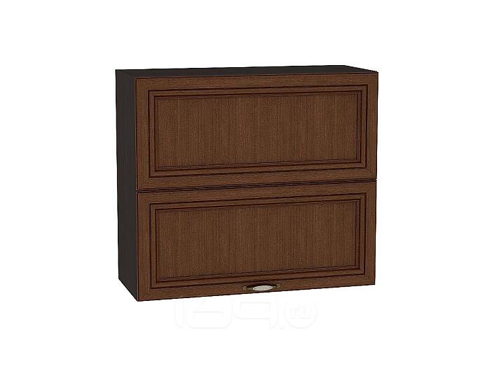 Шкаф верхний горизонтальный Шале с подъемным механизмом ВГ 802 Brown Oak-Венге