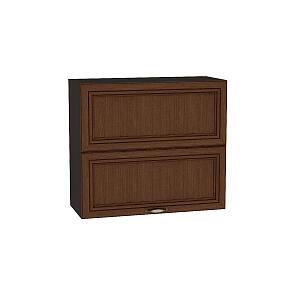 Шкаф верхний горизонтальный Шале с подъемным механизмом ВГ 802 Brown Oak-Венге