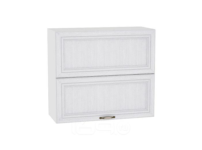 Шкаф верхний горизонтальный Шале с подъемным механизмом ВГ 802 Milk Oak-Белый