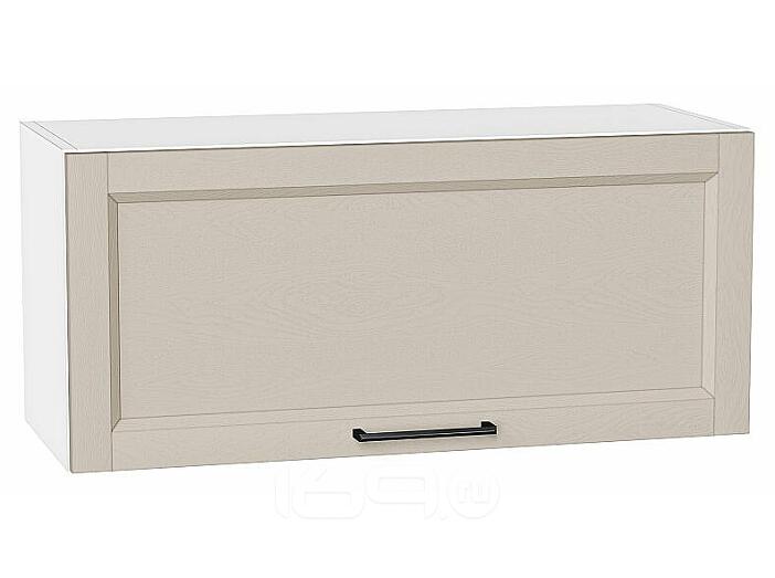 Шкаф верхний горизонтальный Сканди Cream Silkwood/Белый 358*800*320