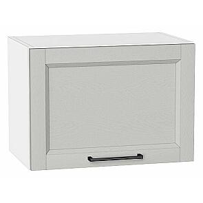 Шкаф верхний горизонтальный Сканди Grey Silkwood/Белый 358*500*320