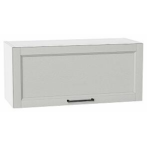 Шкаф верхний горизонтальный Сканди Grey Silkwood/Белый 358*800*320