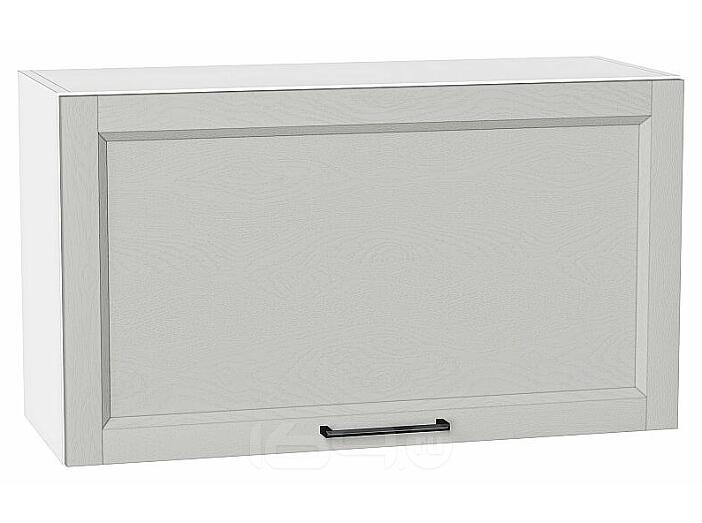 Шкаф верхний горизонтальный Сканди Grey Silkwood/Белый 458*800*320