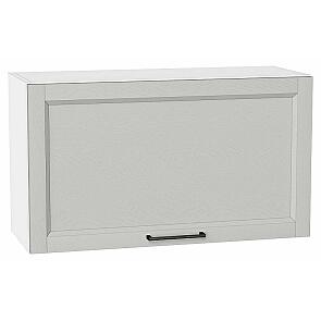 Шкаф верхний горизонтальный Сканди Grey Silkwood/Белый 458*800*320
