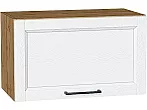 Шкаф верхний горизонтальный Сканди White Silkwood/Дуб Вотан 358*600*320