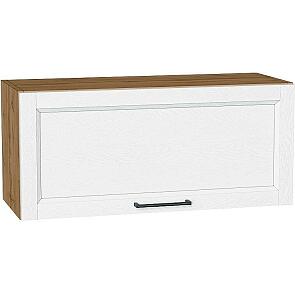 Шкаф верхний горизонтальный Сканди White Silkwood/Дуб Вотан 358*800*320