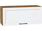 Шкаф верхний горизонтальный Сканди White Silkwood/Дуб Вотан 358*800*320