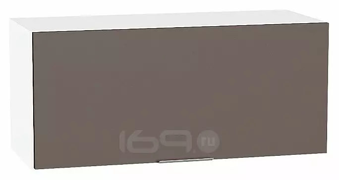 Шкаф верхний горизонтальный Терра Смоки Софт Белый 358*800*318
