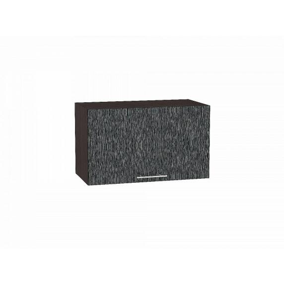 Шкаф верхний горизонтальный Валерия-М Черный металлик дождь Graphite 358*600*318