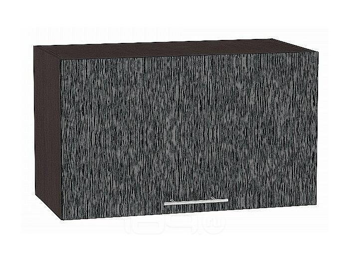 Шкаф верхний горизонтальный Валерия-М Черный металлик дождь Graphite 358*600*318