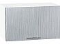 Шкаф верхний горизонтальный Валерия-М Серый металлик дождь светлый Белый 358*600*318