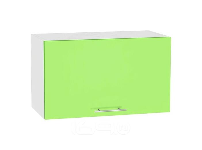 Шкаф верхний горизонтальный Валерия-М ВГ 600 Салатовый глянец-Белый