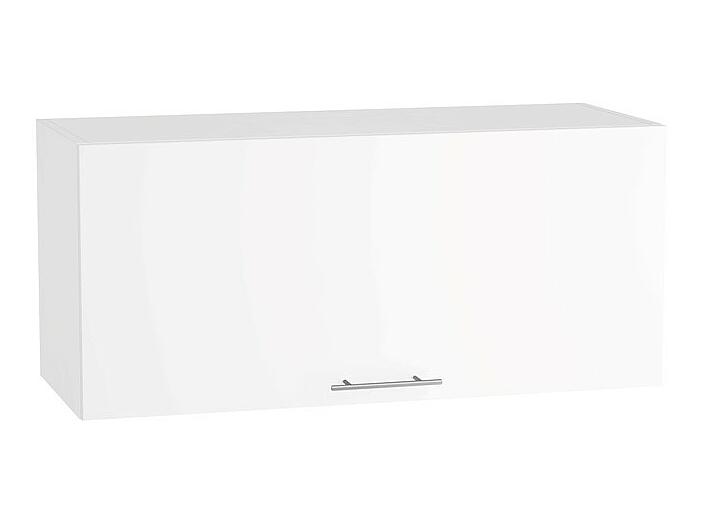 Шкаф верхний горизонтальный Валерия-М ВГ 800 Белый глянец-Белый