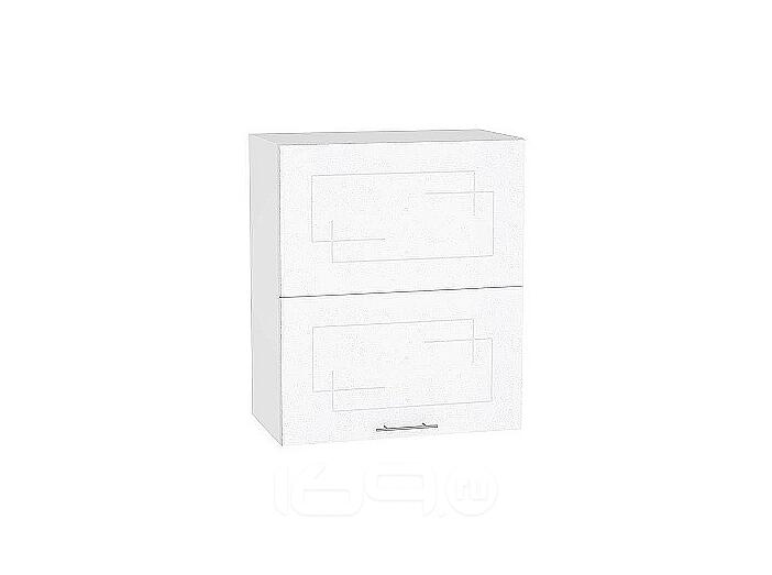 Шкаф верхний горизонтальный Вега с подъемным механизмом ВГ 601 Белый металлик-Белый