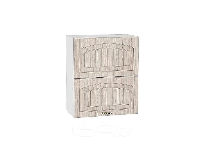 Шкаф верхний горизонтальный Верона с подъемным механизмом ВГ 602 Ясень шимо светлый-Белый 