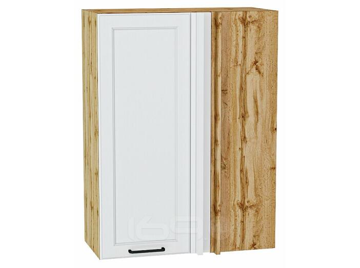 Шкаф верхний прямой угловой Барселона Белый Дуб Вотан 920*700*351