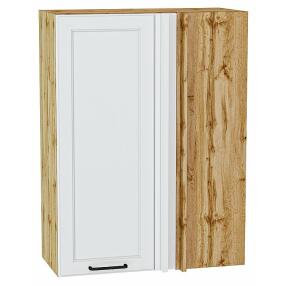 Шкаф верхний прямой угловой Барселона Белый Дуб Вотан 920*700*351