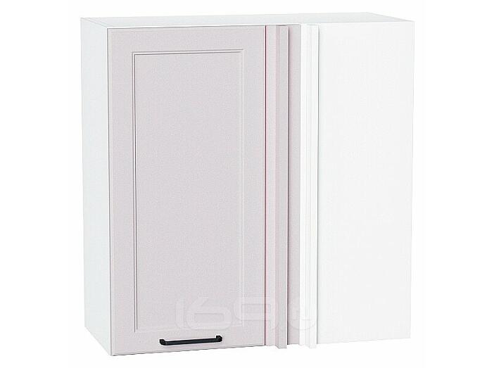 Шкаф верхний прямой угловой Барселона Кашемир Белый 716*690*351