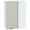 Шкаф верхний прямой угловой Евро Агат/Белый 920*700*345