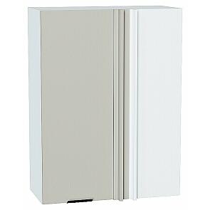 Шкаф верхний прямой угловой Евро Агат/Белый 920*700*345