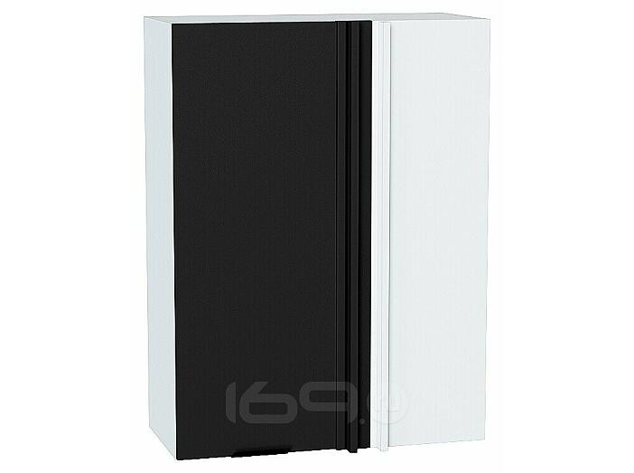 Шкаф верхний прямой угловой Евро Антрацит/Белый 920*700*345