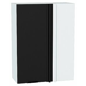 Шкаф верхний прямой угловой Евро Антрацит/Белый 920*700*345