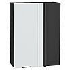 Шкаф верхний прямой угловой Евро Белый/Graphite 920*700*345