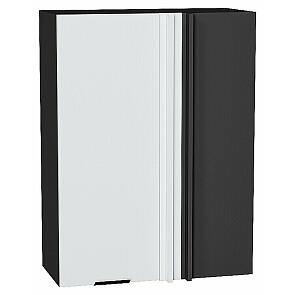 Шкаф верхний прямой угловой Евро Белый/Graphite 920*700*345