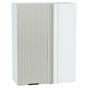 Шкаф верхний прямой угловой Евро Лайн Агат/Белый 920*700*345