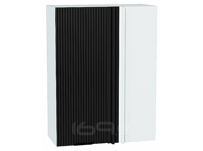 Шкаф верхний прямой угловой Евро Лайн Антрацит/Белый 920*700*345