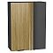 Шкаф верхний прямой угловой Евро Лайн Дуб песочный/Graphite 920*700*345