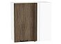 Шкаф верхний прямой угловой Флэт Brown Casella Oak 2S/Белый 716*700*345