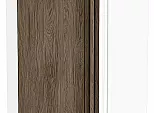 Шкаф верхний прямой угловой Флэт Brown Casella Oak 2S/Белый 716*700*345