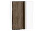 Шкаф верхний прямой угловой Флэт Brown Casella Oak 2S/Белый 920*700*345