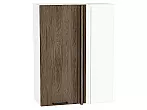 Шкаф верхний прямой угловой Флэт Brown Casella Oak 2S/Белый 920*700*345